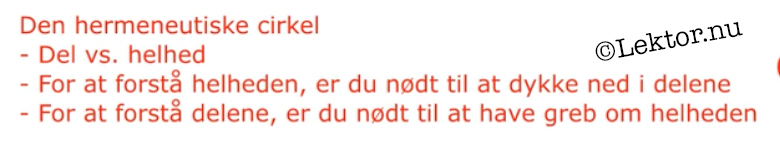 Den hermeneutiske cirkel og læreprocessen