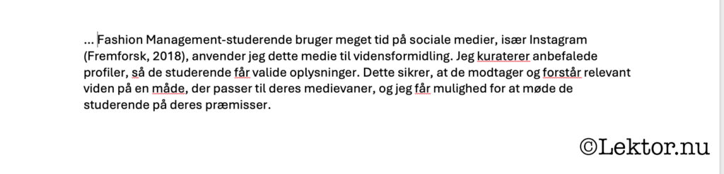 Hiim og Hippe - læreprocessen 
Adjunktens endelige udformning af problematikken omkring brugen af SoMe i LA. nr 2